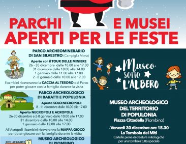 Aperti per le Feste: Parchi e Musei aperti dal 26 dicembre all’8 gennaio