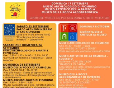 L’estate non finisce nei Parchi e Musei della Val di Cornia