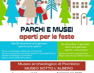 Aperti per le Feste – Parchi e Museo aperti dal 26 dicembre al 6 gennaio