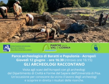 Appuntamento con “Gli archeologi raccontano” al Parco archeologico di Baratti e Populonia