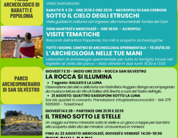 Agosto nei Parchi e Musei della Val di Cornia